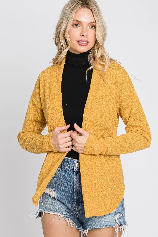 Reduced Prices padded coatGOLD BOHO OPEN NECK LONG SLEEVES CARDIGAN SOIN2058C