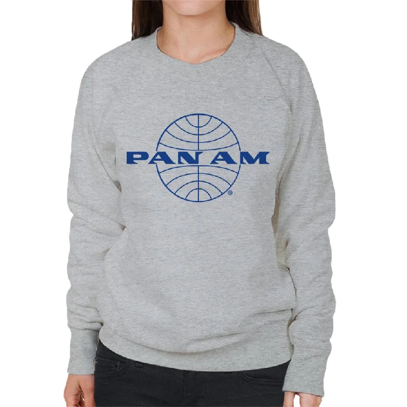 Special Promotion smooth fit athletic sweatshirtPan Am Classic Blue Logo Women's Sweatshirt Special Promotion smooth fit athletic sweatshirtPan Am Classic Blue Logo Women's Sweatshirt