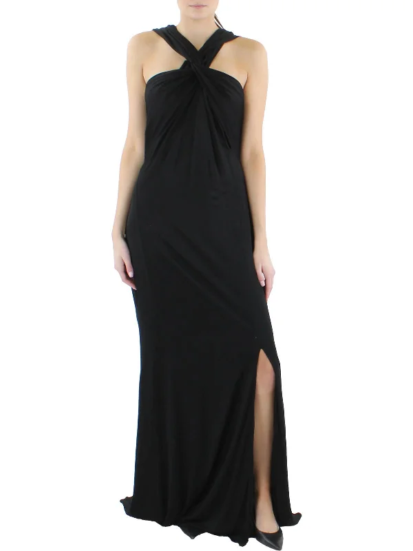 Womens Convertible Twist Sleeveless Evening Dress