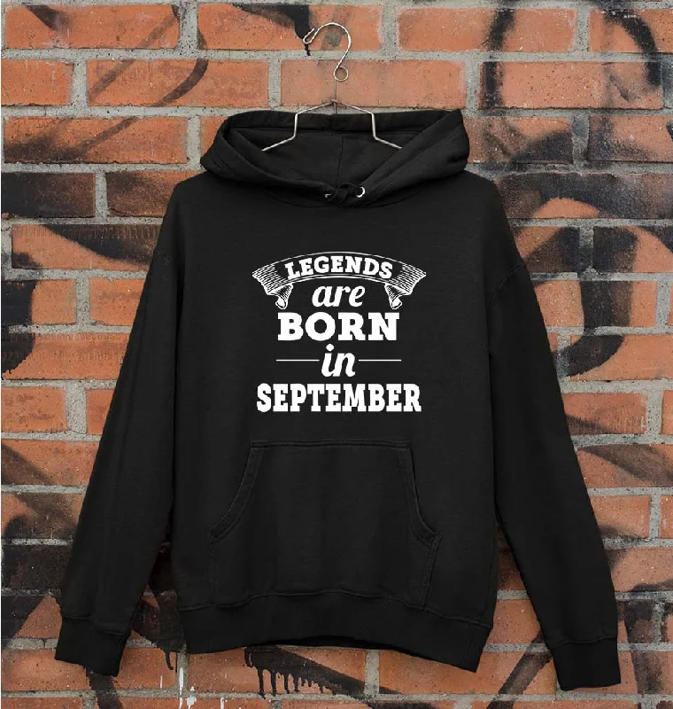 Limited Availability casual hoodieLegends are born in september Unisex Hoodie for Men/Women Limited Availability casual hoodieLegends are born in september Unisex Hoodie for Men/Women