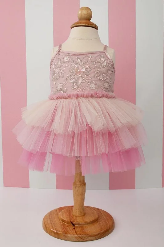 Online Specials stylish party dressPink Fleur Baby Onesie Dress