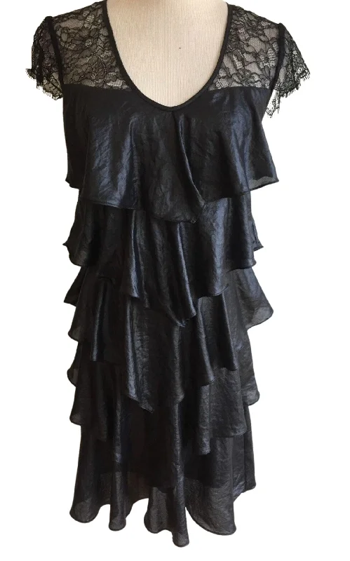 Great Deals chic slip dressWoven Tiered Lace Dress