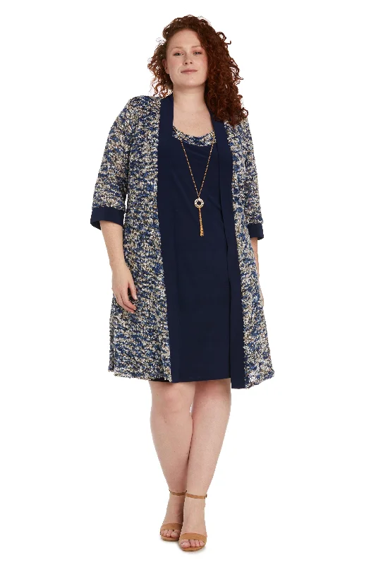 Best Bargains floral dressR&M Richards 9045W Short Plus Size Jacket Dress