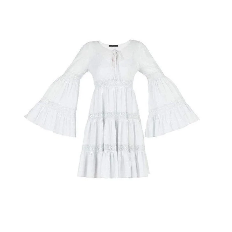 Unbeatable Prices trendy mini dressSusie Lace Insert Tiered Babydoll Dress