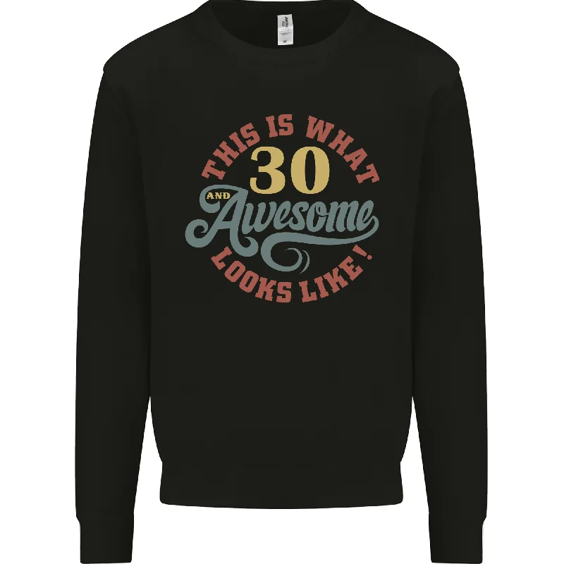 Must-Have Deals luxury fitness sweatshirt30th Birthday - 30 Year Old Men's Sweatshirt - Awesome Looks - Navy Blue Must-Have Deals luxury fitness sweatshirt30th Birthday - 30 Year Old Men's Sweatshirt - Awesome Looks - Navy Blue