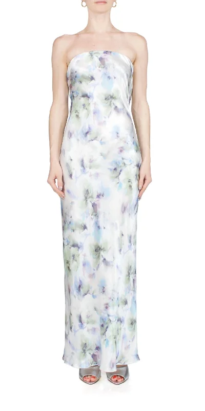 YEAR-End Clearance casual slip dressMoon Dance Strapless Dress In Watercolor Floral