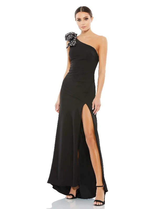 Savings Event party dressSequined Bow One Shoulder Gown