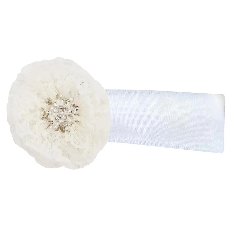 Discount Deals chic dressWhite Lace Elastic Headband