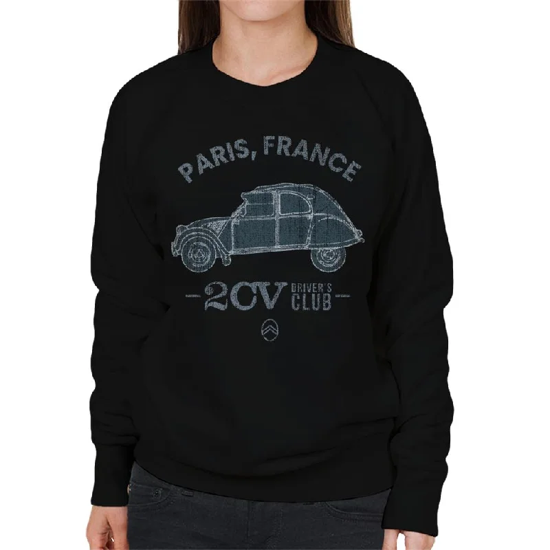 Price Break workout-ready hoodieCitroën 2CV Drivers Club Paris France Women's Sweatshirt Price Break workout-ready hoodieCitroën 2CV Drivers Club Paris France Women's Sweatshirt
