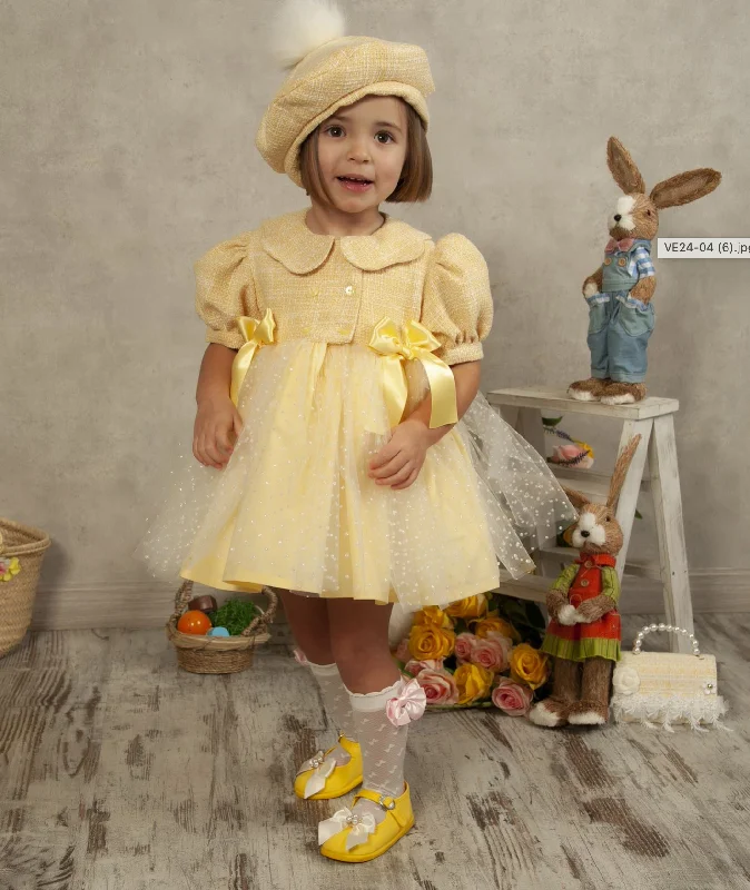 Price Drop long sleeve dressChanel Yellow Dress