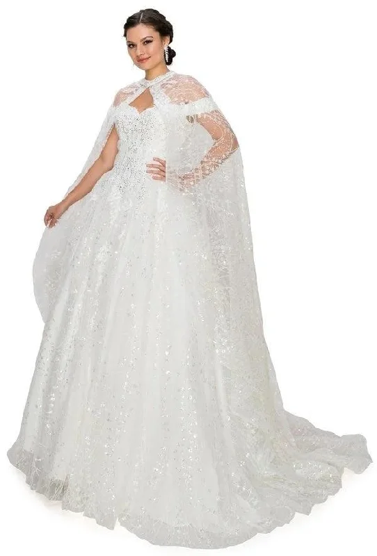 Act Fast oversized dressLong Off Shoulder Ball Gown Quinceanera Cape Dress