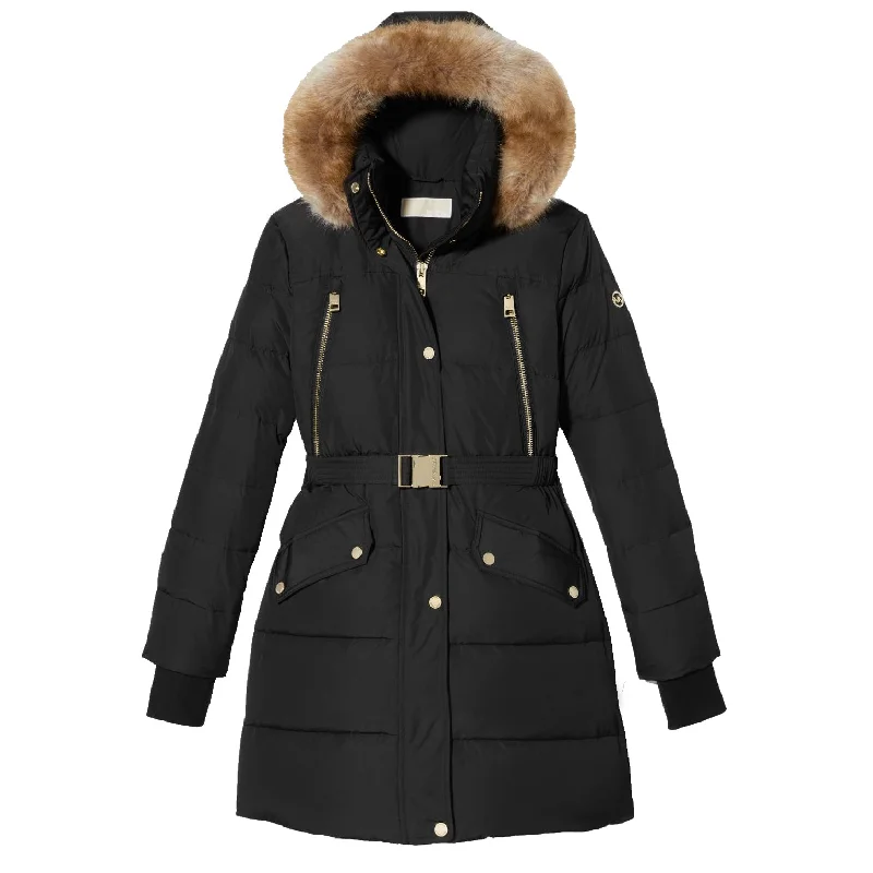 Savings Event oversized coatMichael Michael Kors Women's Black Down Belted Puffer Coat 3/4 Length Savings Event oversized coatMichael Michael Kors Women's Black Down Belted Puffer Coat 3/4 Length