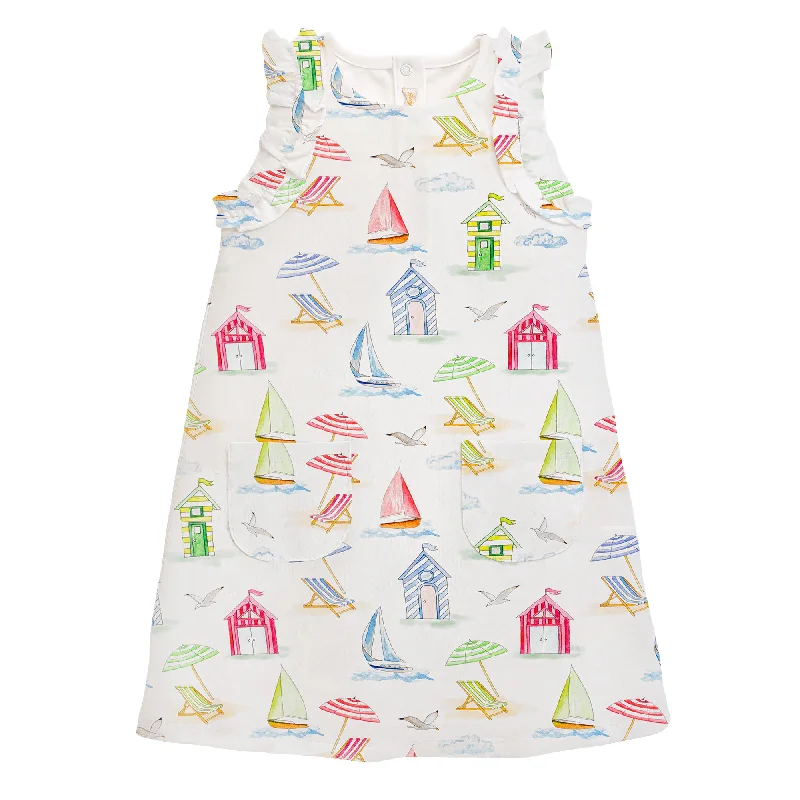 Bonus Savings silk dressBeach Huts Girl Dress