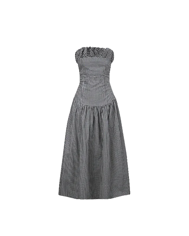 Final Markdown SORBET DRESS BLACK GINGHAM