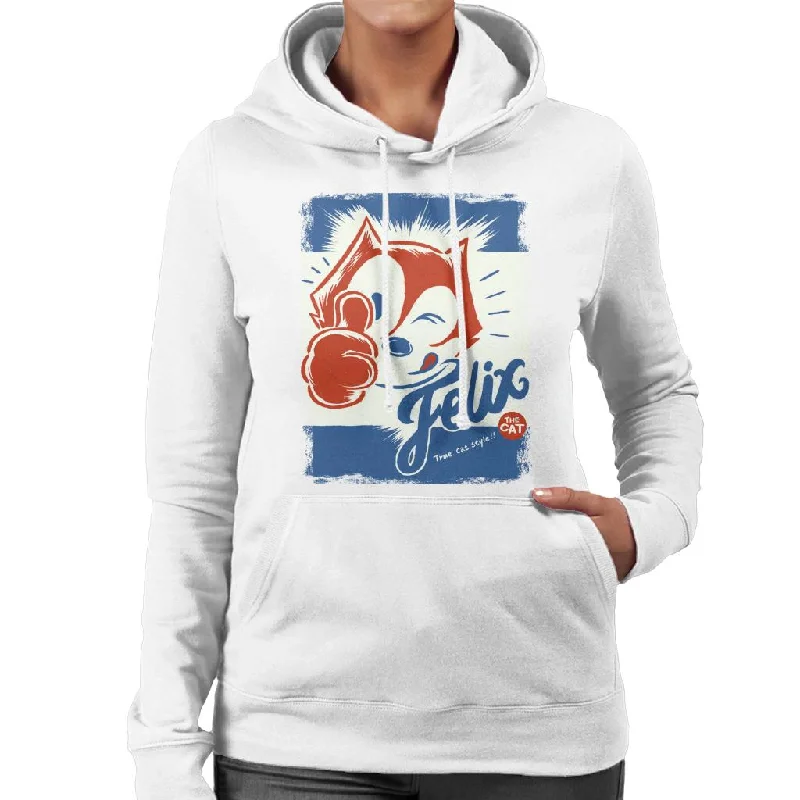 Fantastic Offers oversized pullover sweatshirtFelix The Cat True Cat Style Women's Hooded Sweatshirt Fantastic Offers oversized pullover sweatshirtFelix The Cat True Cat Style Women's Hooded Sweatshirt