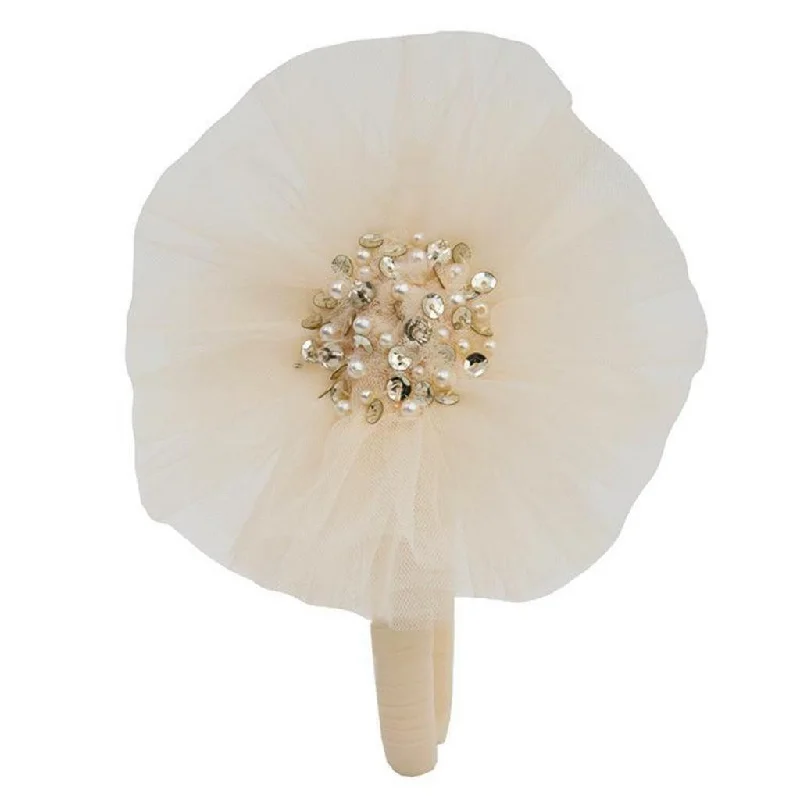 Price Blitz midi dressIvory Tulle Headband