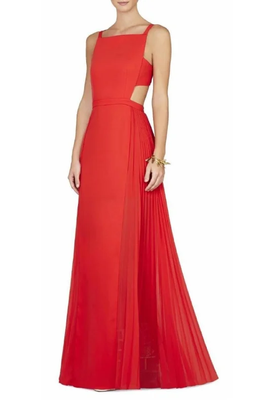 Best Bargains party-ready dressBrielle Sleeveless Side-Pleated Gown