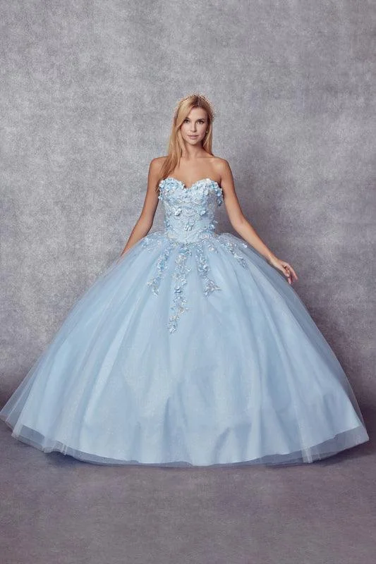 Mega Sale floral midi dressLong Ball Gown Strapless Quinceanera Cape Dress