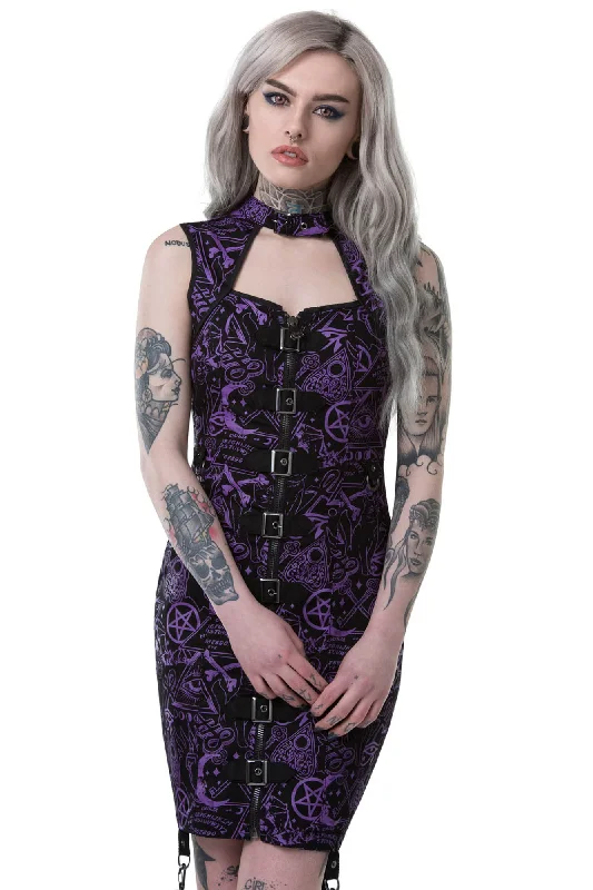 Time-Limited Offer Miss Morbid Buckle-Up Dress [B] - Resurrect