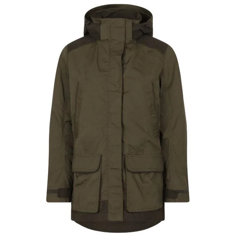Early Access zip-up jacketSeeland Key-Point Kora Ladies SEETEX Waterproof Jacket - Pine Green/Grizzly Brown