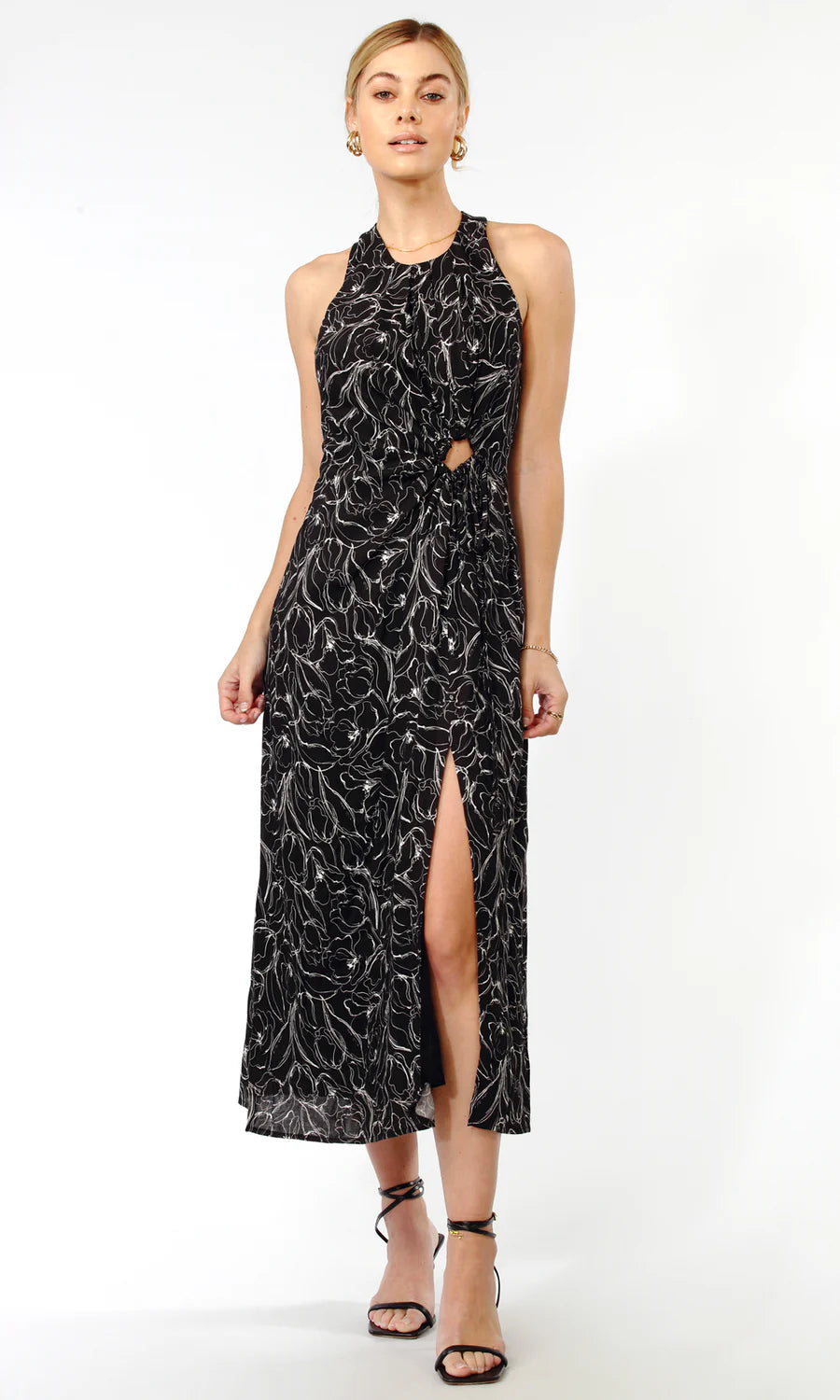 Warehouse Sale casual knit dressFIONA COTTON "O" RING DRESS
