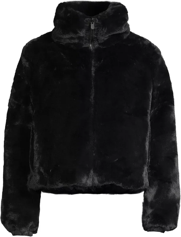 Limited Stock urban street coatSave the Duck Women's Jeon Faux Fur Jacket, Black, 1 Limited Stock urban street coatSave the Duck Women's Jeon Faux Fur Jacket, Black, 1