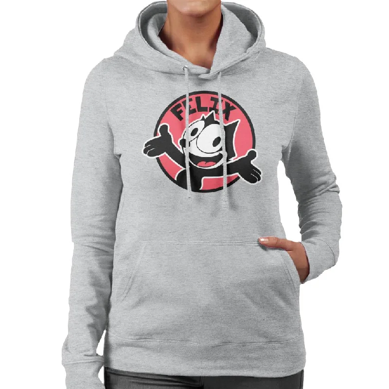Exclusive Access comfortable fleece hoodieFelix The Cat Excited Face Women's Hooded Sweatshirt