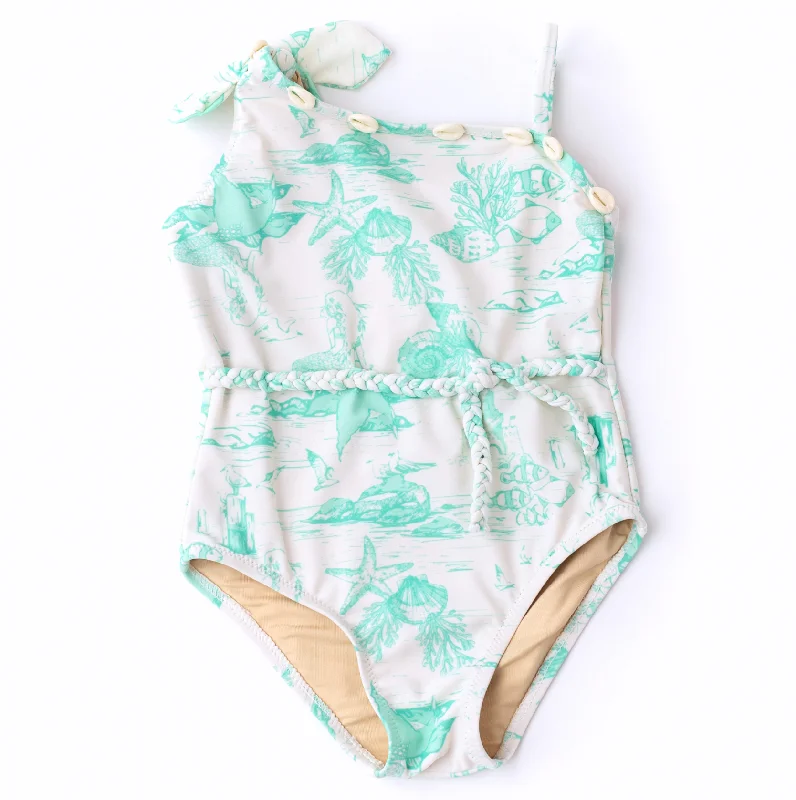 Must-Have Deals wrap dressShell Design Bathing Suit