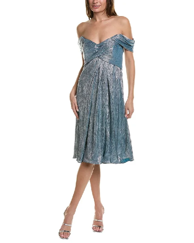 Rene Ruiz Metallic Cocktail Dress