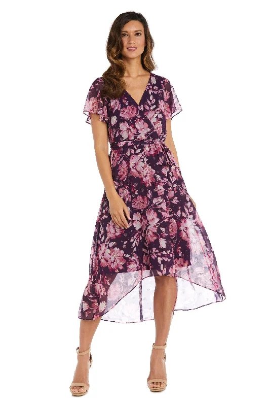 Unbeatable Prices evening dressR&M Richards 9500 High Low Floral Chiffon Dress