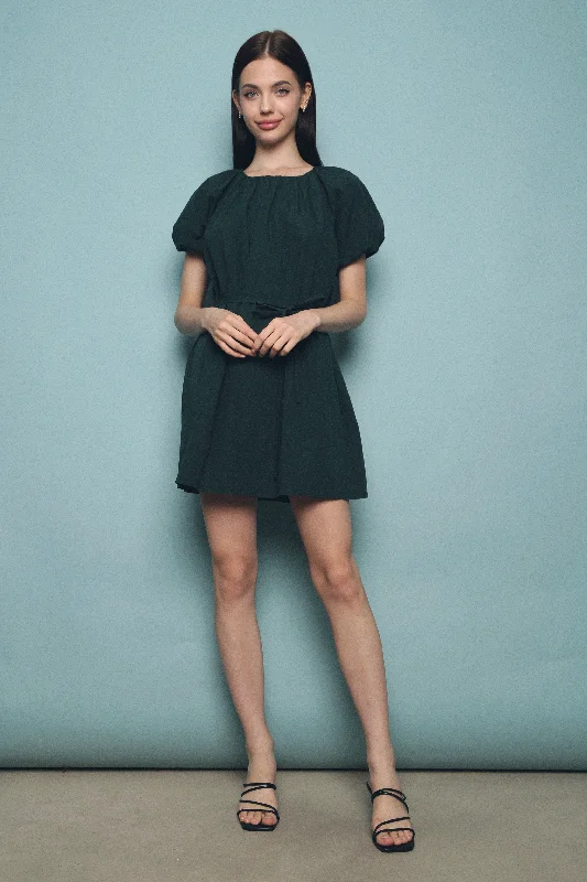 New Deals Maryanne Pleat Shift Dress Emerald