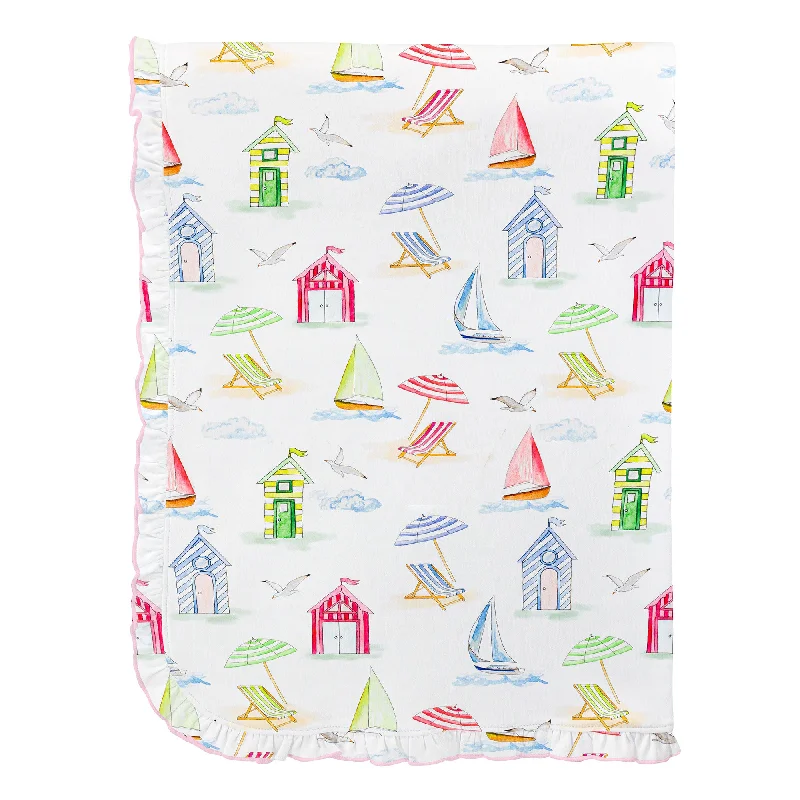 Fantastic Deals casual slip dressBeach Huts Blanket