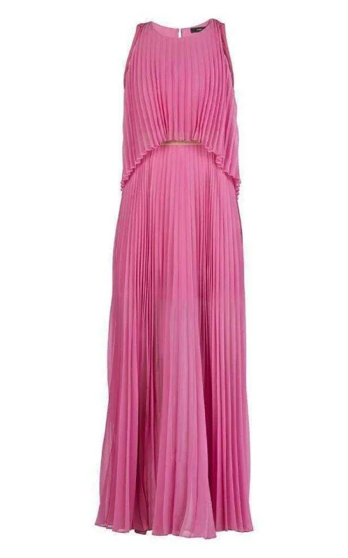 Huge Discounts casual midi dressShaina Pink Sleeveless Pleated Gown