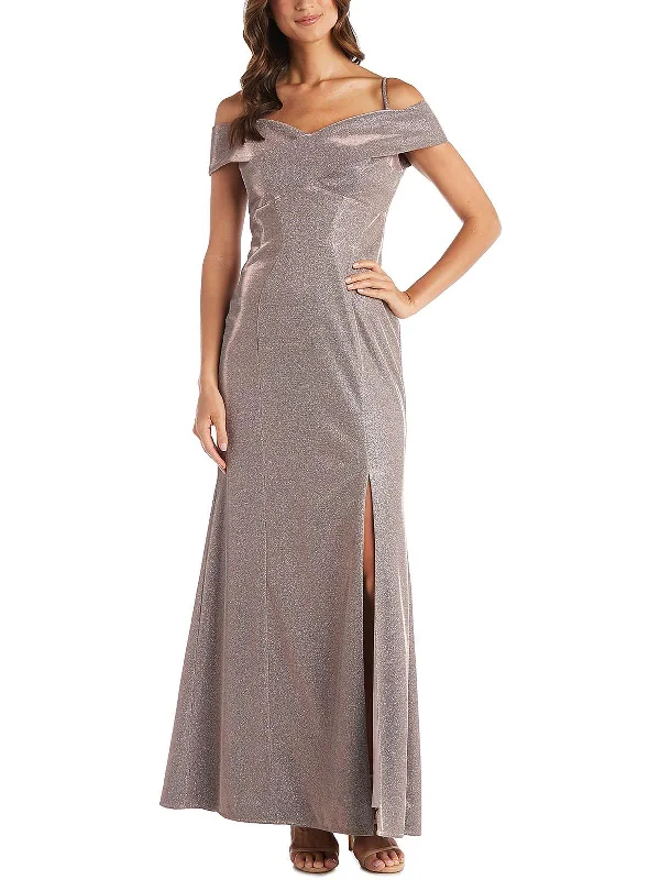 Womens Criss Cross Front Long Evening Dress