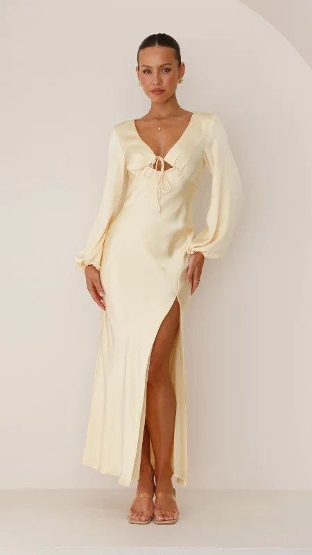 Unmissable Offer Brigitte Maxi Dress - Yellow