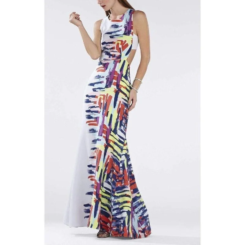 Sale Event layered dressZhanna Printed Open Back Gown