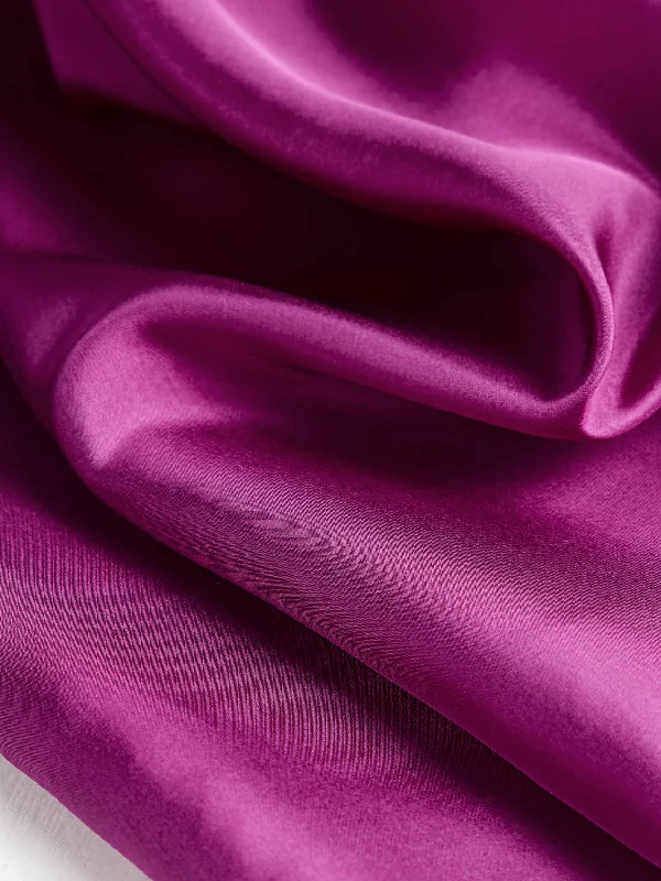 Designer Habotai Silk Deadstock - Violet