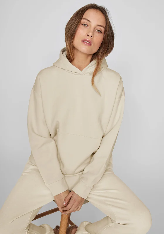 Vila Huris Relaxed Hoodie, Cream