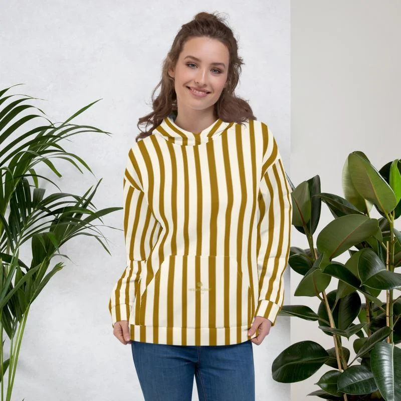 Discount Deals sleek zip-up hoodieBrown Striped Women's Hoodies, Beige Stripe Print Premium Unisex Hoodie- Made in EU Discount Deals sleek zip-up hoodieBrown Striped Women's Hoodies, Beige Stripe Print Premium Unisex Hoodie- Made in EU