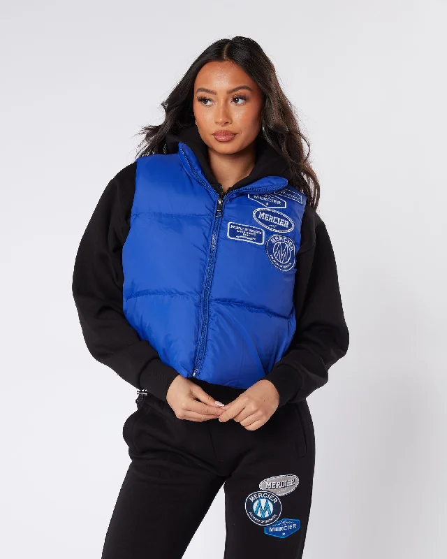 Great Deals sporty outerwearWomens Cobalt Tonal Badge Gilet
