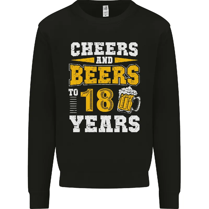 18th Birthday 18 Year Old Funny Alcohol Mens Sweatshirt Jumper