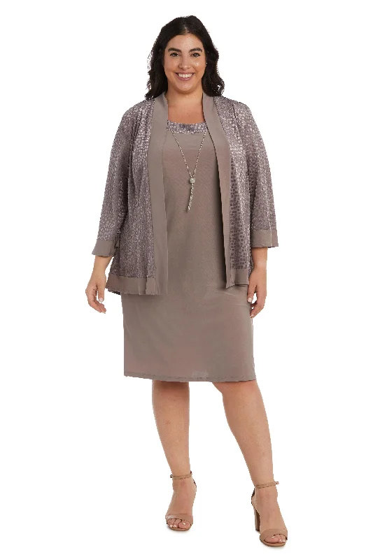 Inventory Reduction trendy bodycon dressR&M Richards 7597W Short Plus Size Jacket Dress