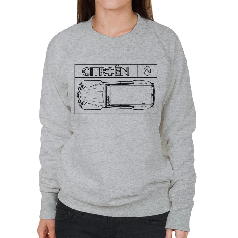 Customer Appreciation Sale graphic gym sweatshirtCitroën 2CV Black Diagram Top View Women's Sweatshirt Customer Appreciation Sale graphic gym sweatshirtCitroën 2CV Black Diagram Top View Women's Sweatshirt