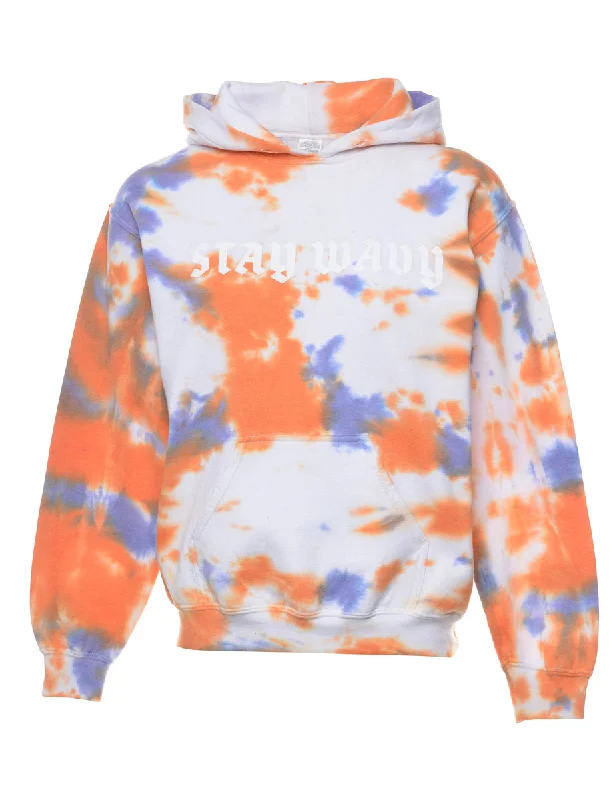 Tie-dye Stay Wavy Hoodie - S