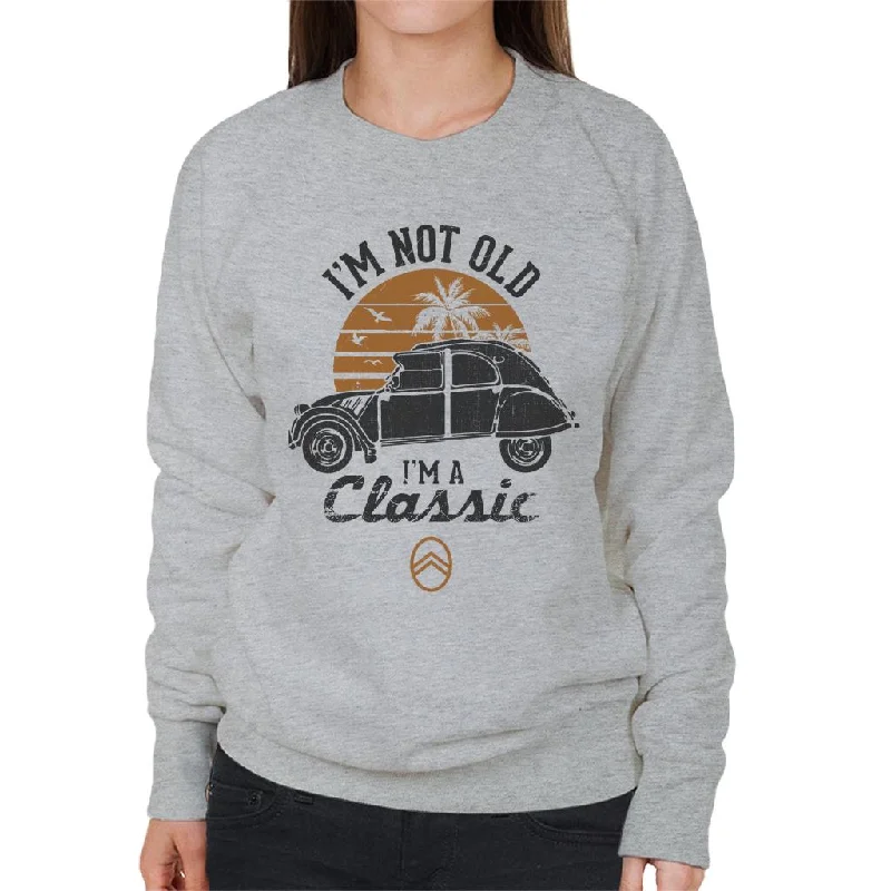 Online Exclusive luxury fitness sweatshirtCitroën 2CV Black I'm Not Old Classic Sunset Women's Sweatshirt Online Exclusive luxury fitness sweatshirtCitroën 2CV Black I'm Not Old Classic Sunset Women's Sweatshirt