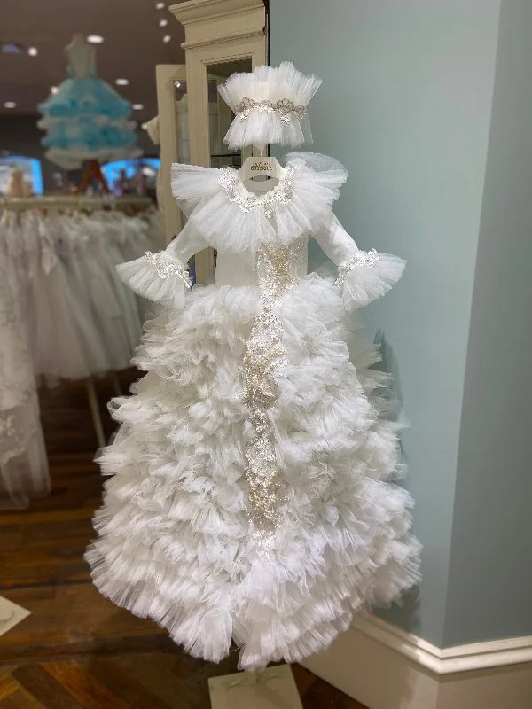 Buy More, Save More tiered dressWhite Long Gown