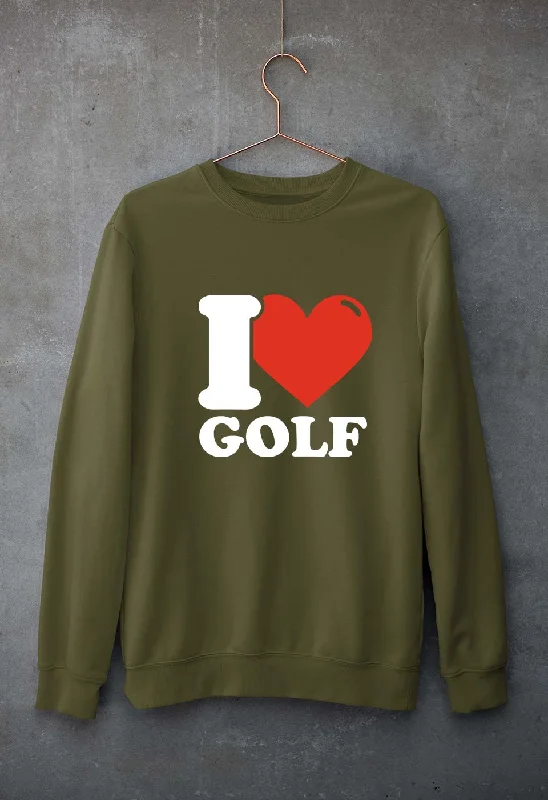 Sale Event stylish training hoodieI Love Golf Unisex Sweatshirt for Men/Women