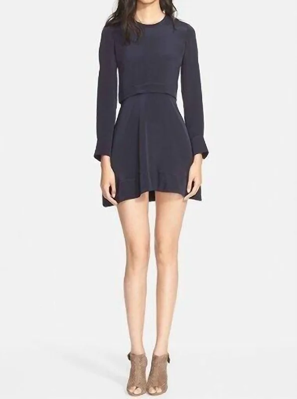 Limited Stock wrap-around dressAnderson Dress In Navy