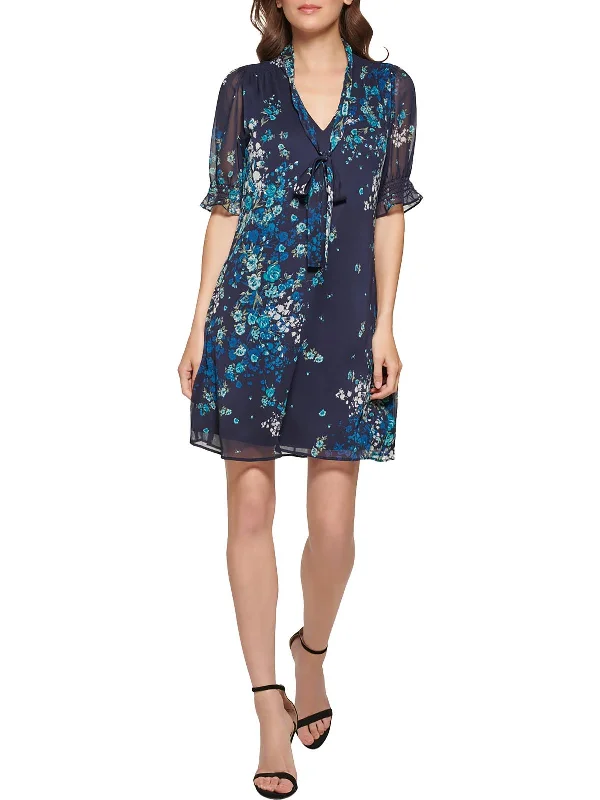 Final Markdown casual slip dressWomens Chiffon Floral Shift Dress