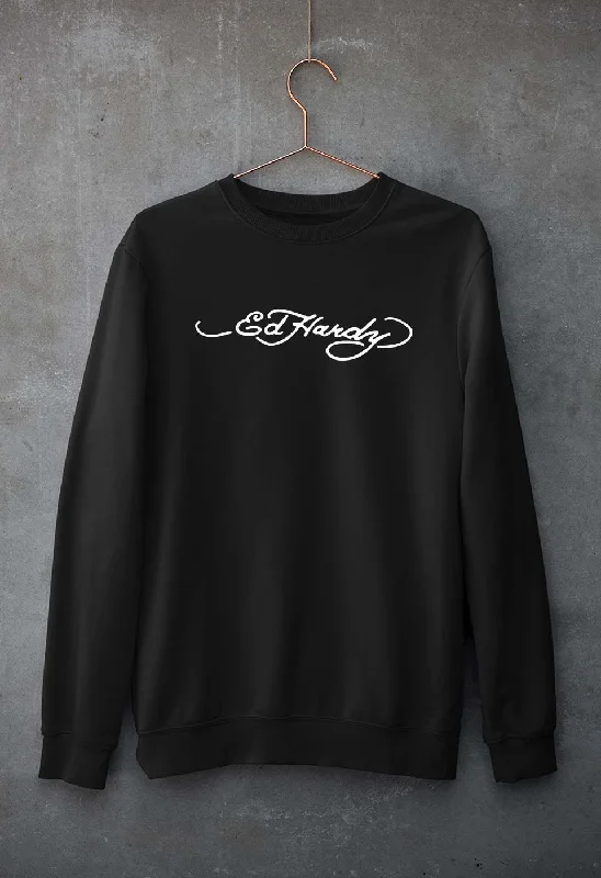 Flash Deals comfy workout wear hoodieEd Hardy Unisex Sweatshirt for Men/Women